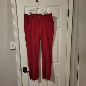 89th & Madison Red Skinny Pants